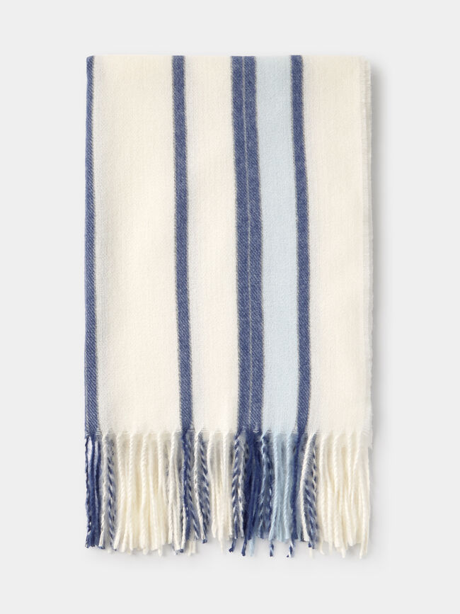 BUFANDA RALLAS BRILLO Blanco Optico