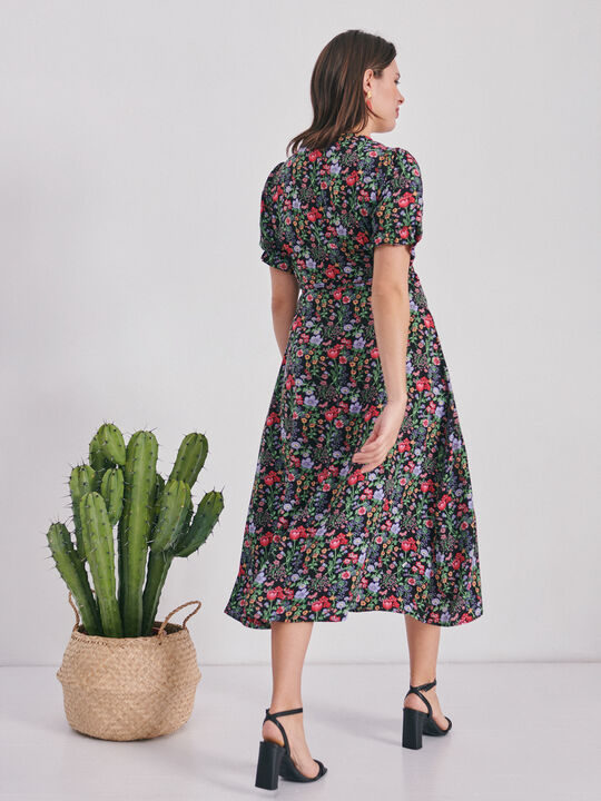 Vestido cruce Negro image number null