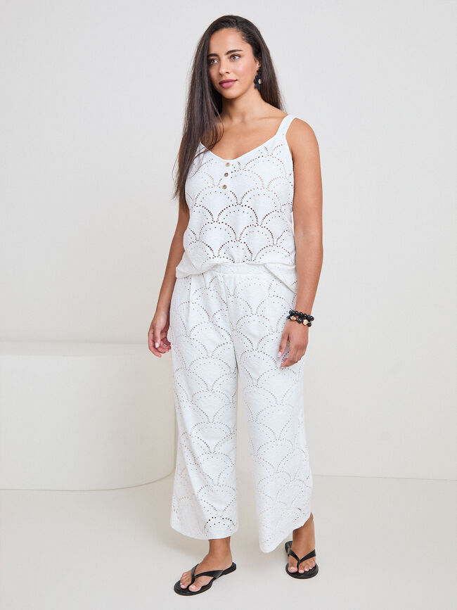 CAMISETA CONJUNTO EYELET RUSTICO Natural