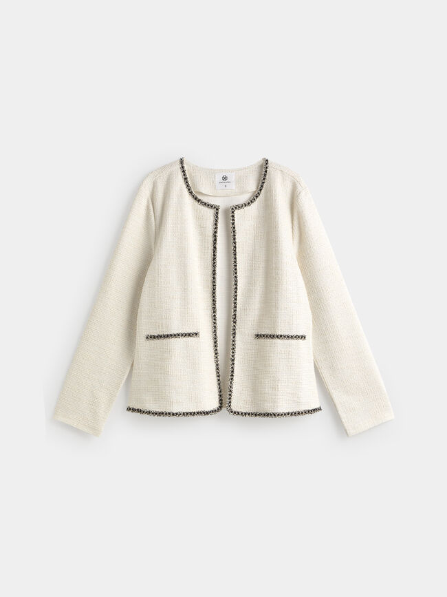 CHAQUETA DETALLE FORNITURA Crudo
