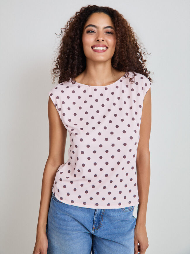 CAMISETA SISADA SUBLIMADA TOPOS Maquillaje