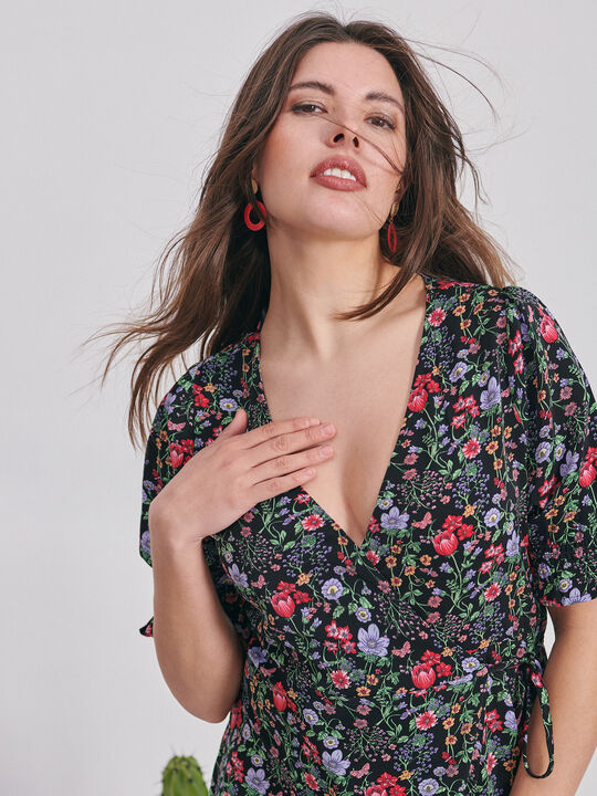 Vestido cruce Negro image number null