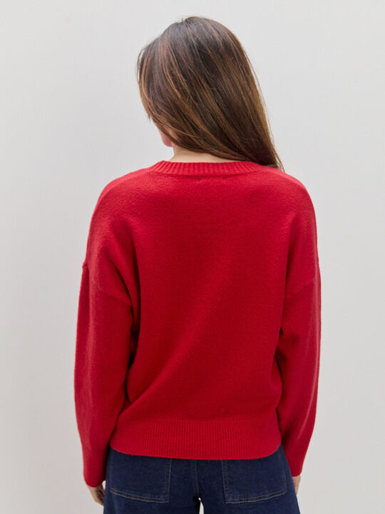 JERSEY CUELLO REDONDO Rojo image number null