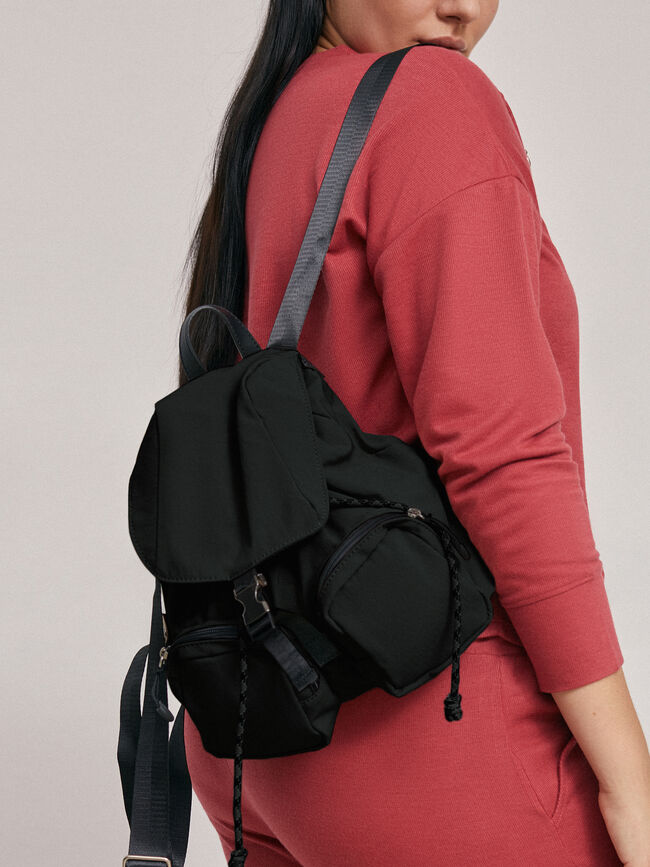 Mochila Nylon Negro