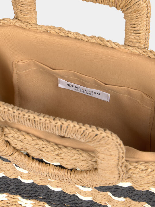 BOLSO CAPAZO BANDOLERA Crudo Claro image number null