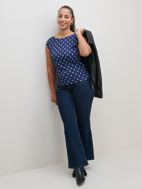 CAMISETA SISADA SUBLIMADA TOPOS Azul Marino image number null