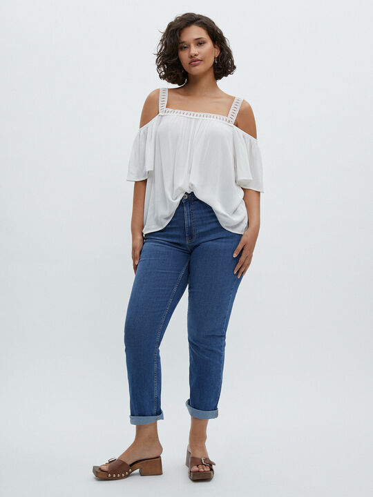 TOP TIRANTES CROCHET Blanco Optico image number null