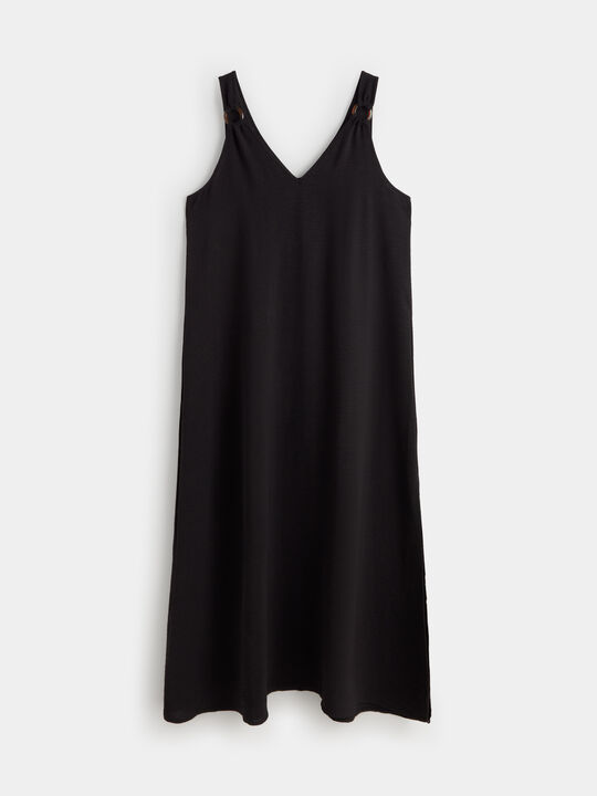 VESTIDO ANILLAS TIRANTE Negro image number null