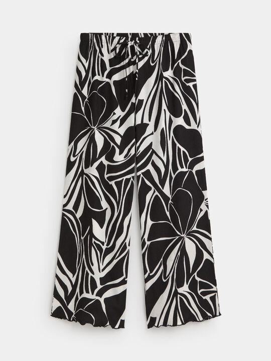 PANTALON TEXTURA CULOTTE Estampado 1 image number null