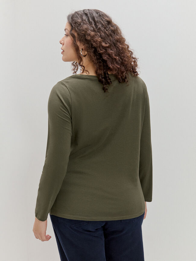 CAMISETA MANGA LARGA verde militar