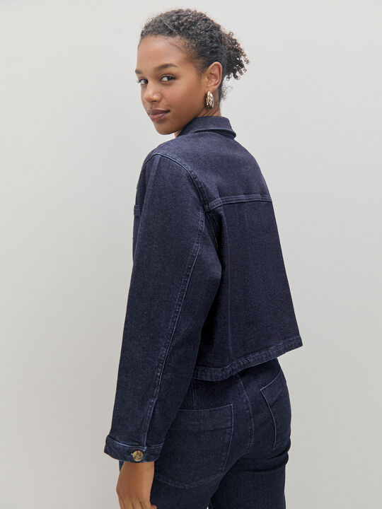 CHAQUETA CORTA BOTONES Rinse Wash image number null