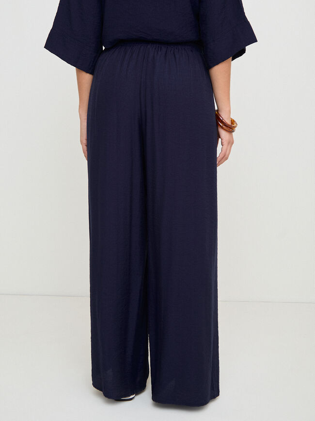 PANTAL&Oacute;N ANCHO GOMA Azul Marino