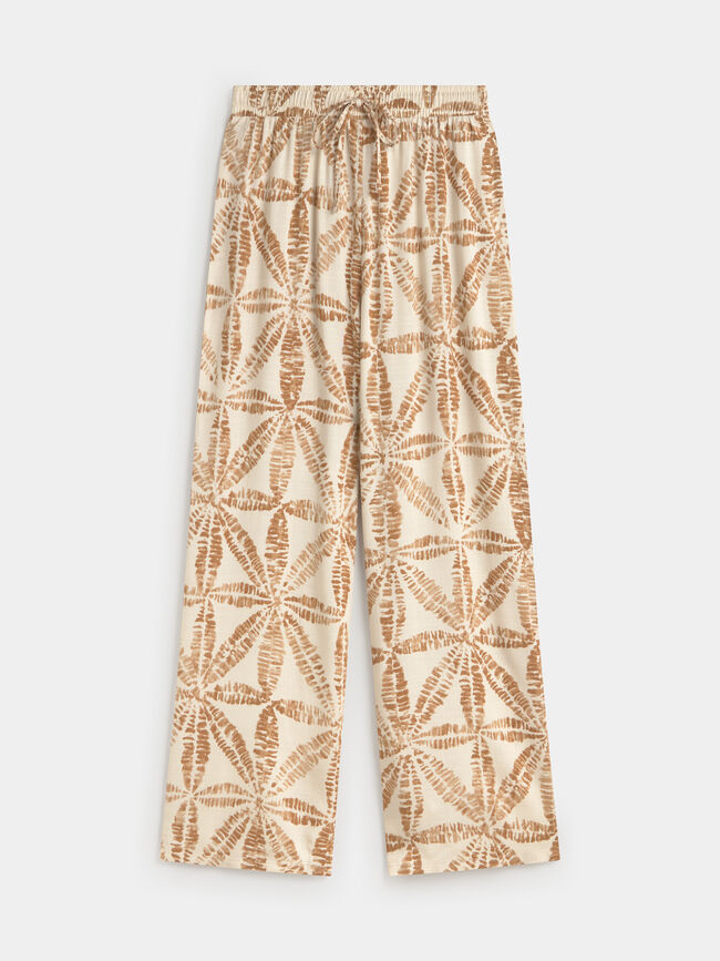 PANTALÓN ESTAMPADO CONJUNTO Crudo