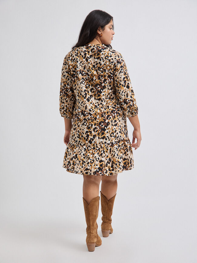 VESTIDO FLUIDO ANCHO Negro