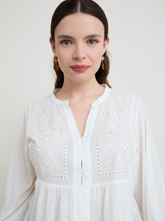 BLUSA BORADADO Blanco Optico