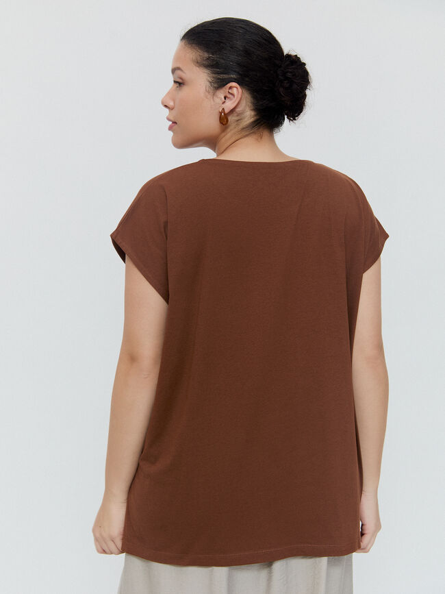 CAMISETA POSICIONAL Marron chocolat