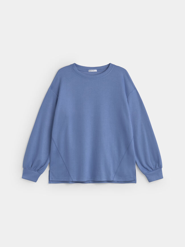 SUDADERA CHÁNDAL azul blush
