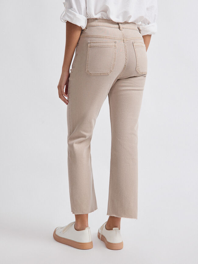 VAQUERO BOOTCUT BOLSILLOS Beige