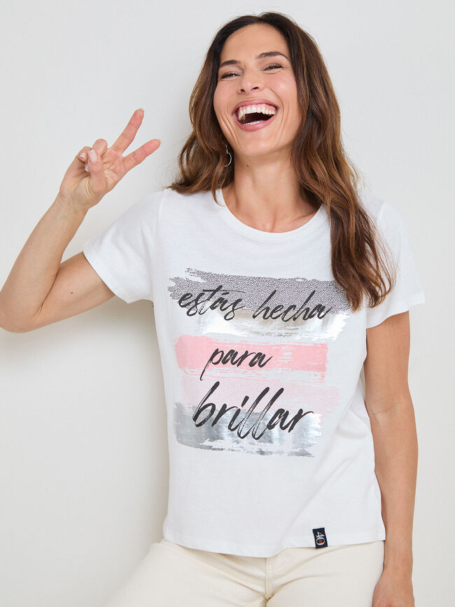 CAMISETA 40 ANIVERSARIO Blanco Hueso