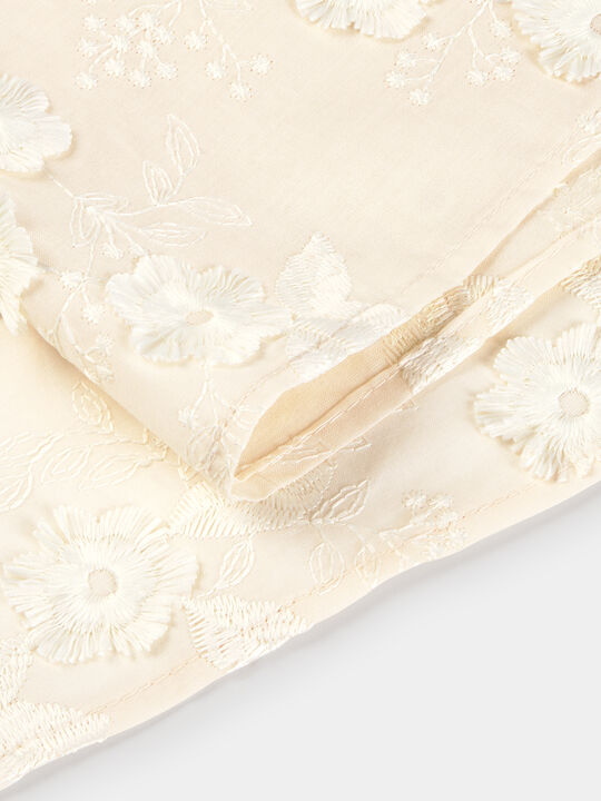 PA&Ntilde;UELO DETALLE FLOR Beige image number null
