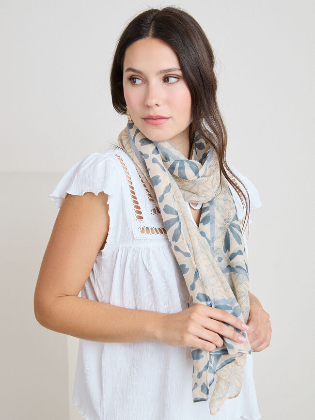 PA&Ntilde;UELO ESTAMPADO COLOR Crudo