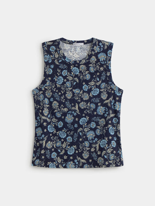 TOP ESTAMPADO Azul Marino image number null
