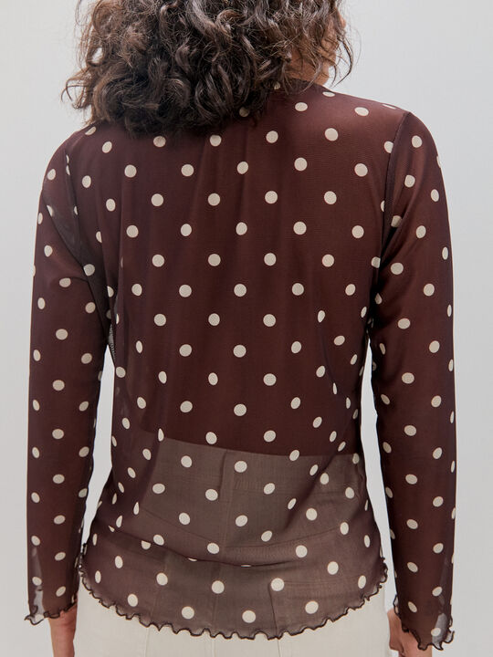 CAMISETA DETALLE FRUNCE Estampado 2 image number null