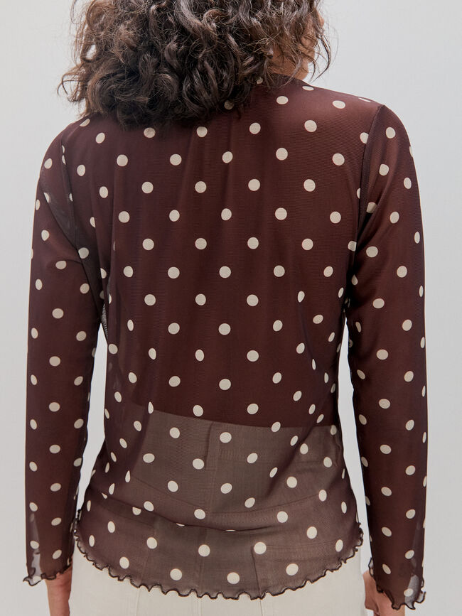 CAMISETA DETALLE FRUNCE Estampado 2