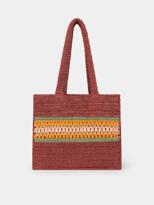 BOLSO GRANDE PAPEL Marron Medio image number null