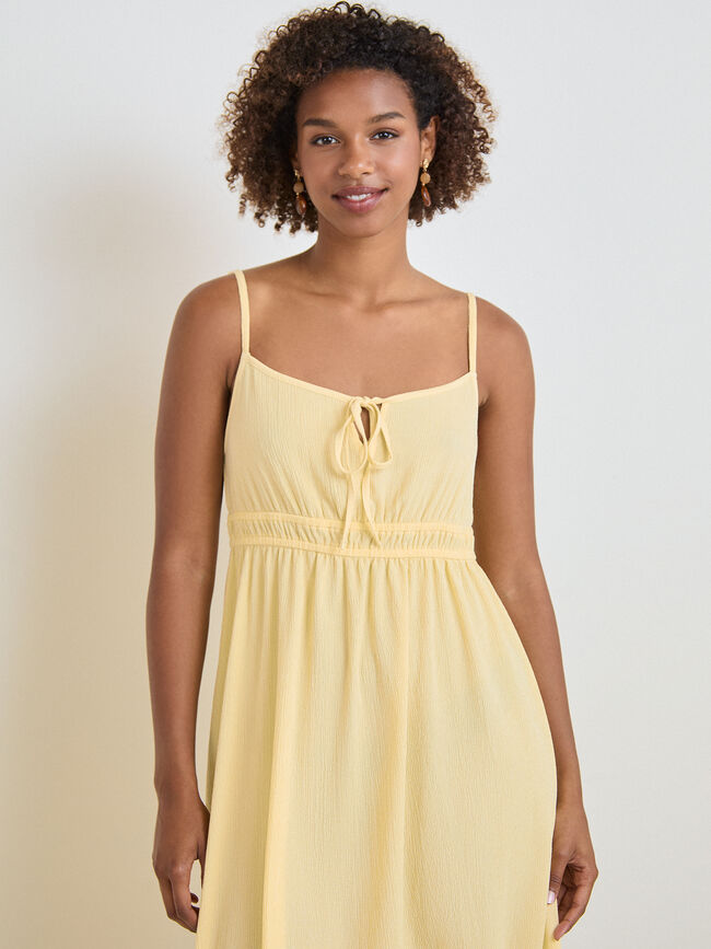 VESTIDO TIRANTES Amarillo Pastel