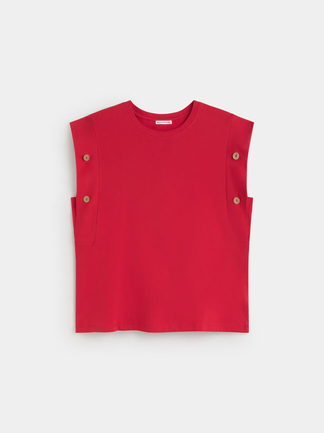 TOP DETALLE BOTON Rojo