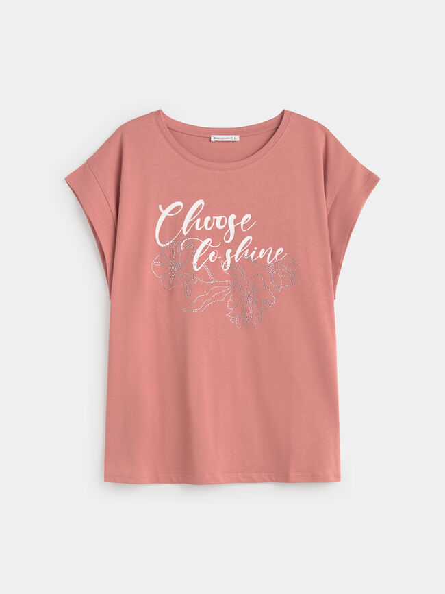 CAMISETA FLORES BRILLANTES Maquillaje Oscu