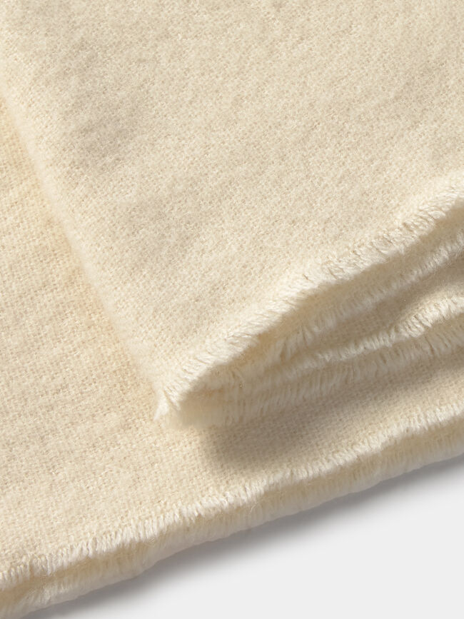 BUFANDA LISA PERLAS Crudo