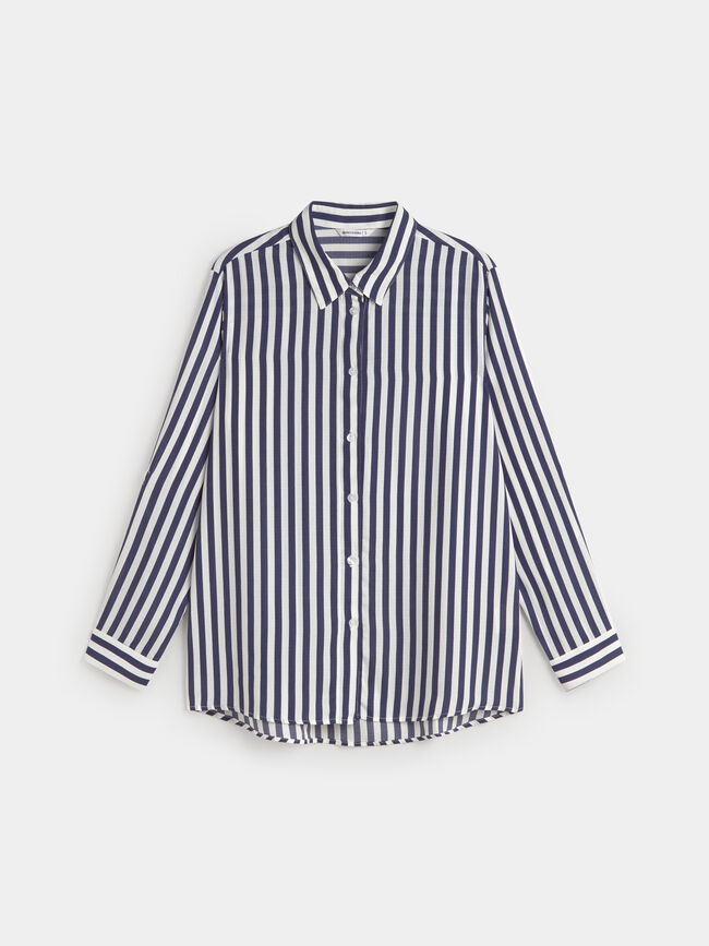 CAMISA RAYAS BOLSILLOS Blanco Optico