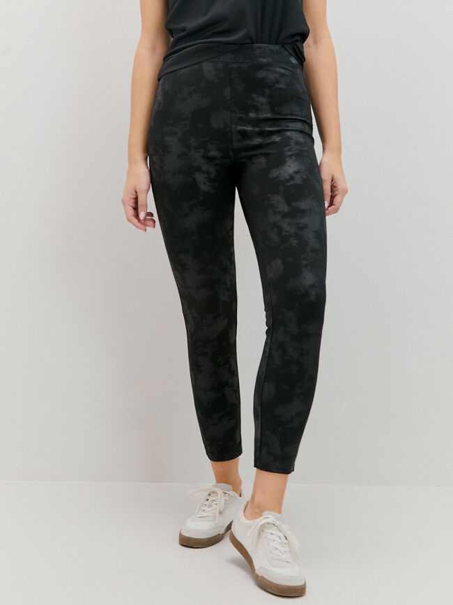 LEGGING ENCERADO Negro