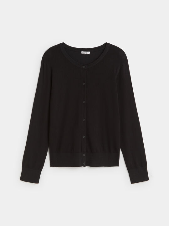 C&Aacute;RDIGAN BASICO Negro image number null