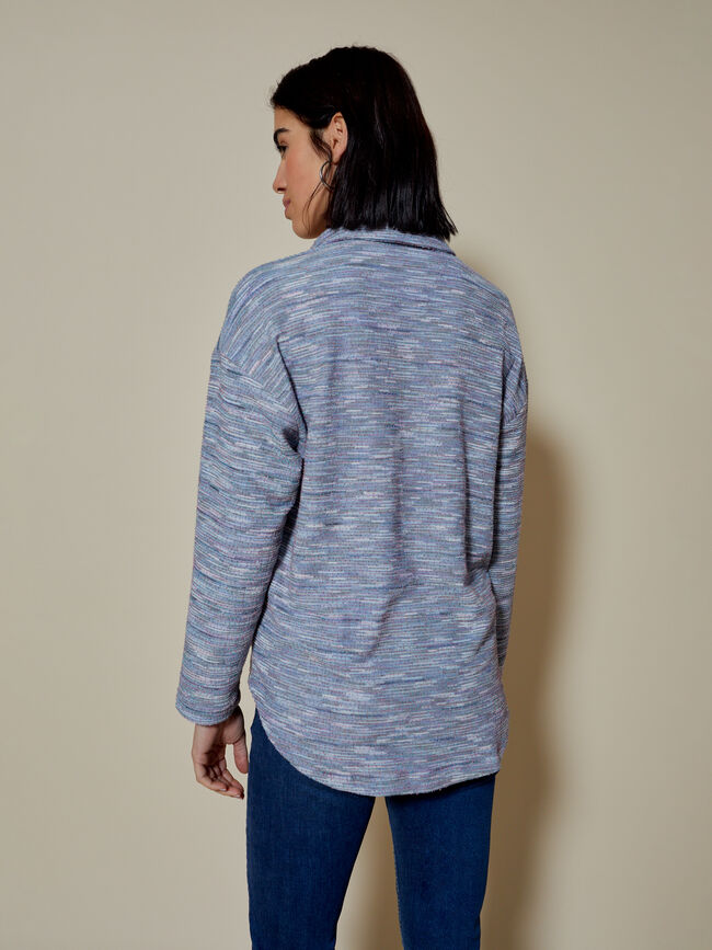 sobrecamisa oversize Azul Marino