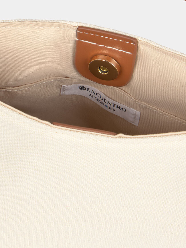 BOLSO BANDOLERA COMBINADO Beige