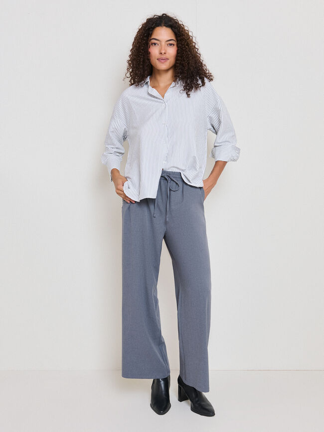 PANTAL&Oacute;N PALAZZO Gris