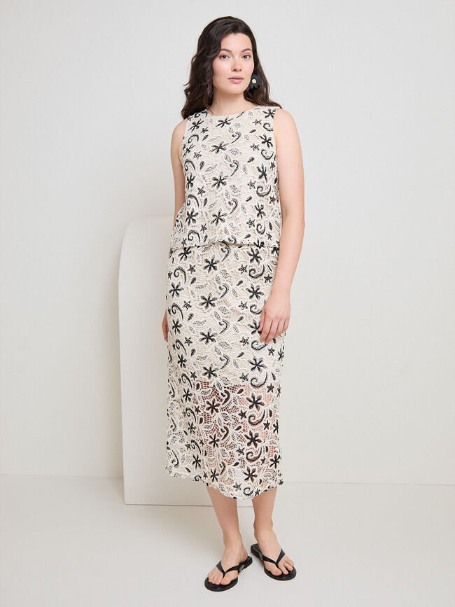 TOP CROCHET BICOLOR Crudo