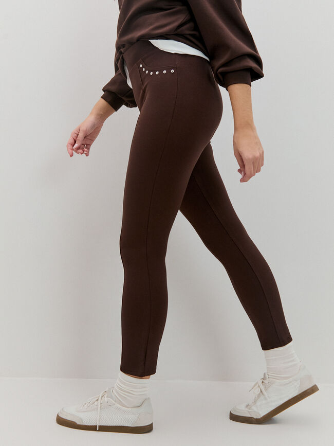 LEGGING DETALLE Marron Medio