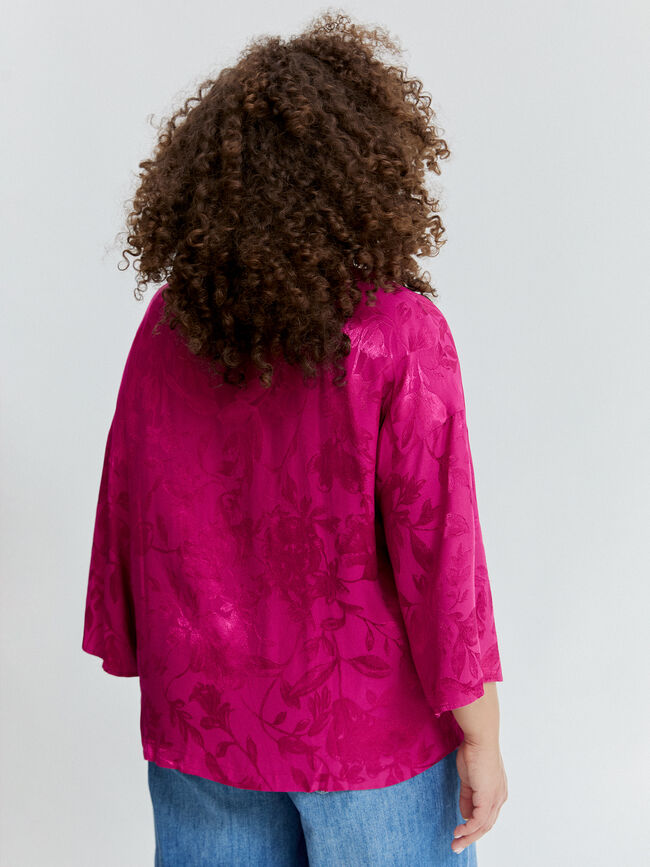 KAFTAN CON LAZOS Fucsia Oscuro
