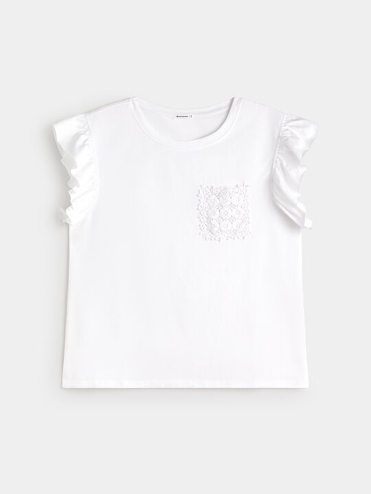 CAMISETA DETALLE BOLSILLO Blanco Optico image number null