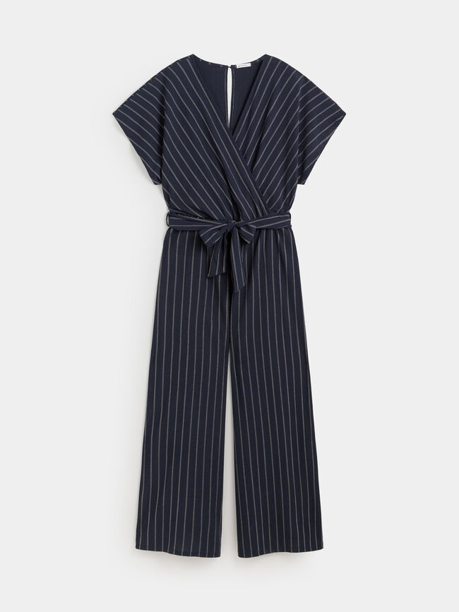 MONO RAYAS CRUZADO Azul Marino