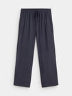 PANTALON EFECTO DENIM Azul Marino