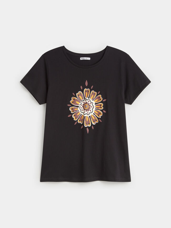 CAMISETA POSICIONAL MANDALA Negro
