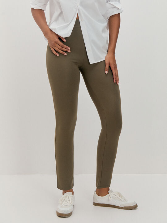 LEGGING PUNTO ROMA Trufa image number null
