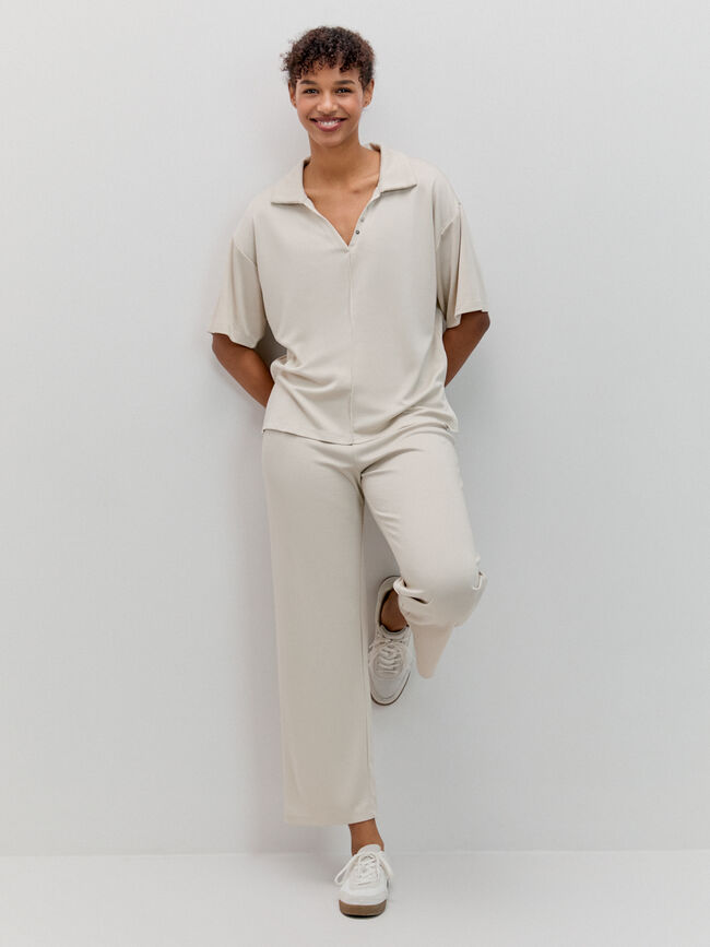 PANTALON FLUIDO Piedra