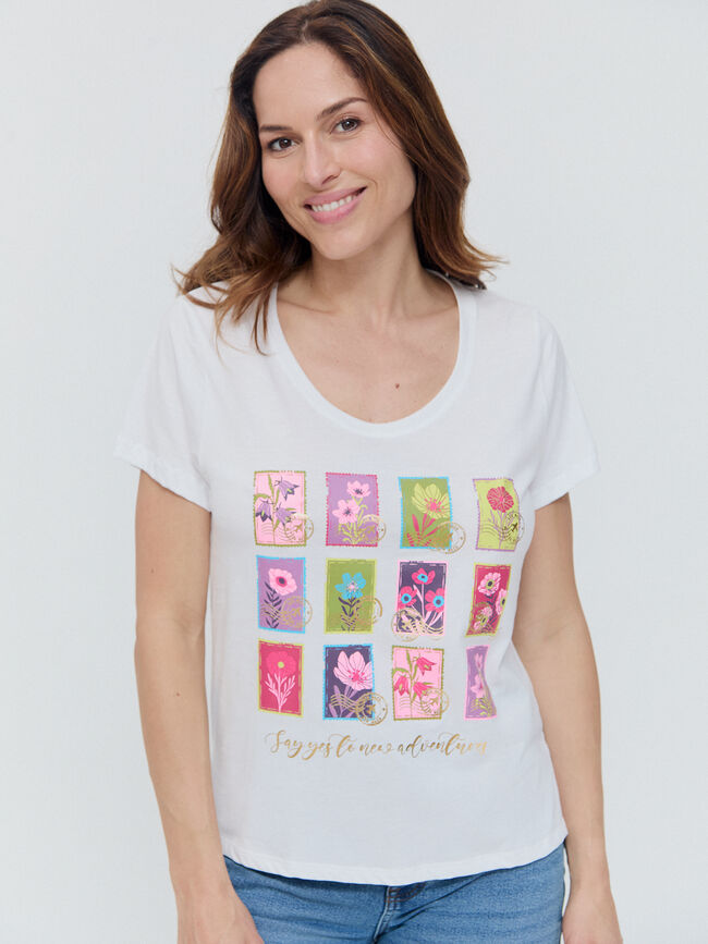CAMISETA POSICIONAL SELLOS Blanco Optico