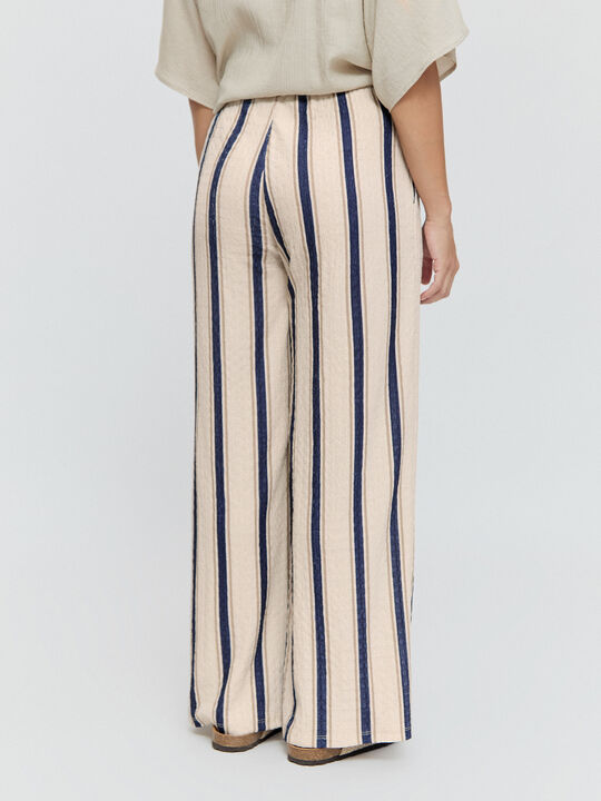 PANTALON ESTAMPADO RAYAS Crudo image number null